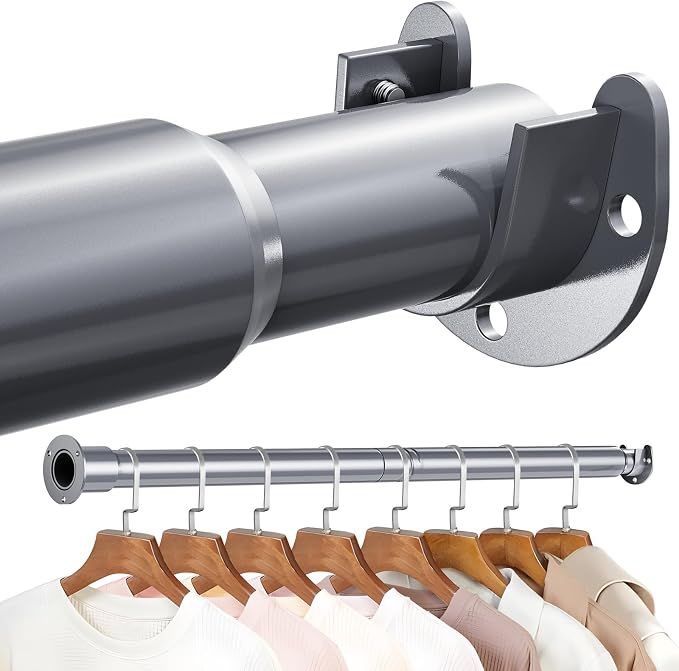Mavivegue Closet Rod, 17 to 43 Inch Adjustable Closet Rods by Mavivegue