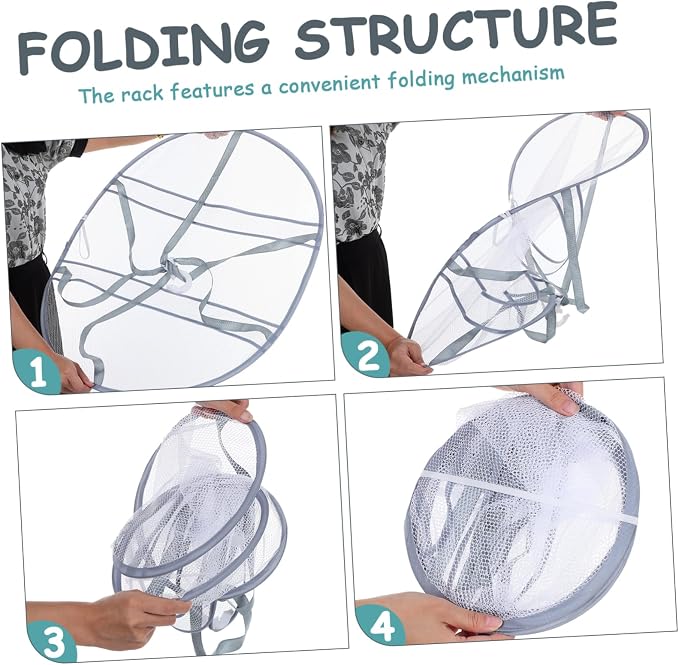 Mesh Drying Rack Collapsible Flat Sweater Dryer - Image 9