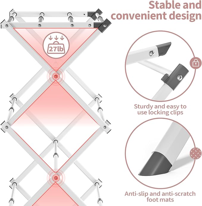 APEXCHASER Clothes Drying Rack Folding - Image 5