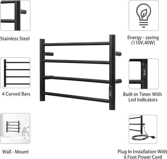 KEG Towel Warmer Wall Mounted - Image 5