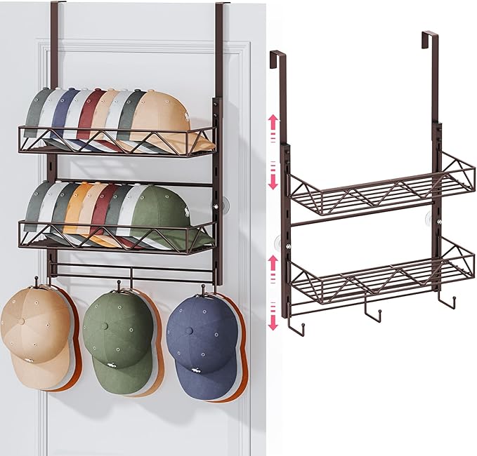 SWTYMIKI Over Door Hat Organizer by SwtyMiki-TidyHomeSweetLife