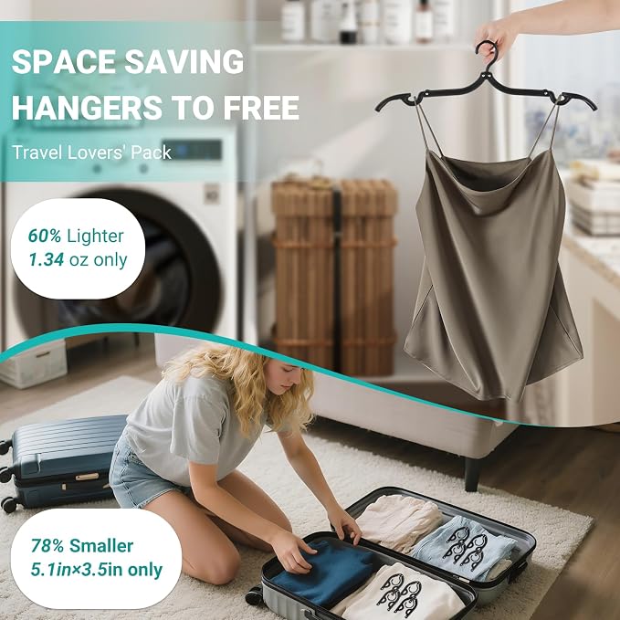 10 pcs Travel Hangers Foldable，Folding - Image 5
