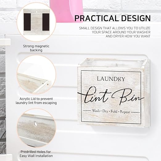 J JACKCUBE DESIGN Magnetic Lint Bin - Image 4