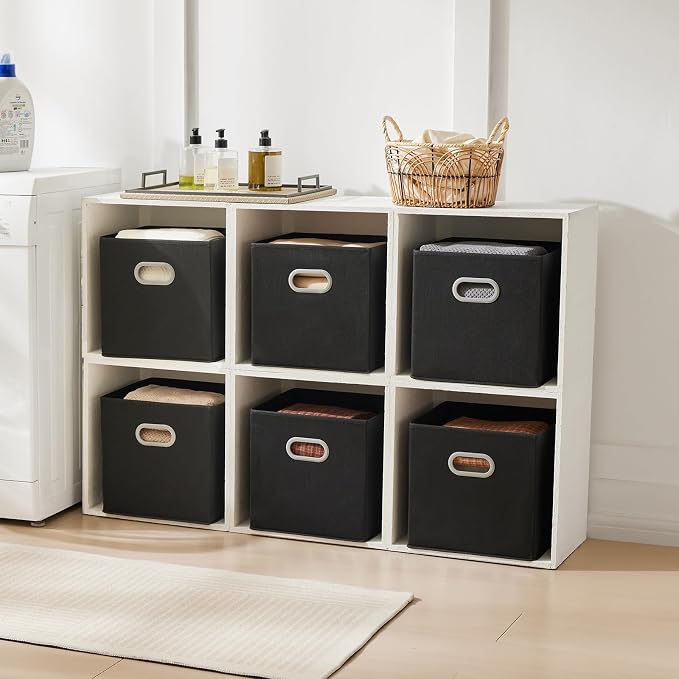 MAX Houser Fabric Storage Bins Cubes Baskets Containers - Image 5