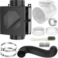 Metal Dryer Duct Lint Trap, Indoor Dryer Vent Kit by GTACASS