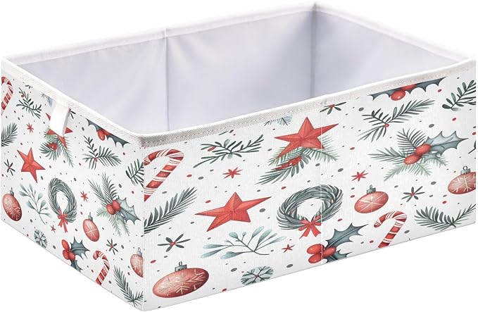 senya Large Storage Bins Tile Black and White Christmas Tile Collapsible - Image 2