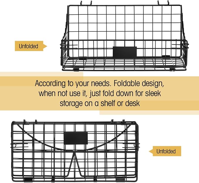 4 Pcs Peg Board Bins and Baskets Peg Board Organizer Pegboard Accessories - Image 3