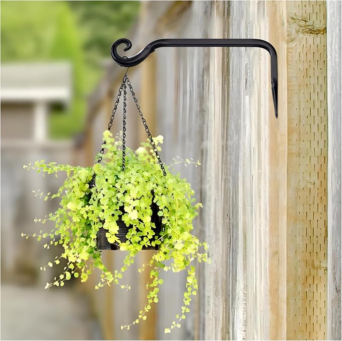 2 Pack 10 Inch Premium Metal Plant Hangers – Sturdy Wall Hooks - Image 5