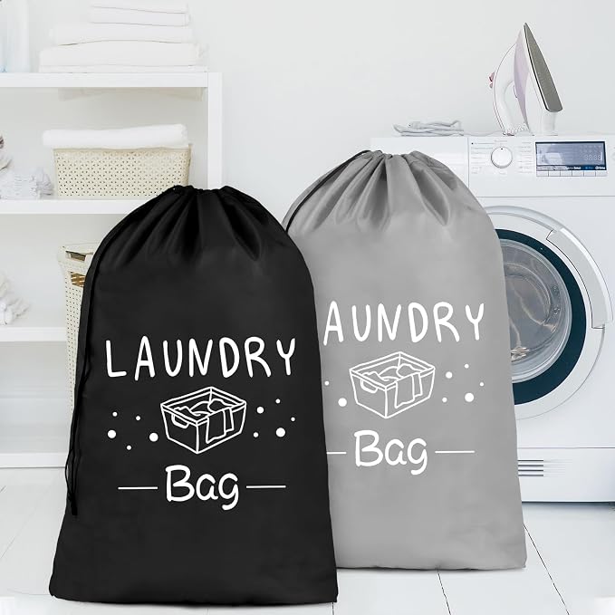 Sylfairy 2 Pack Extra Large Travel Laundry Bag, Rip-Stop Dirty Clothes Shoulder - Image 5