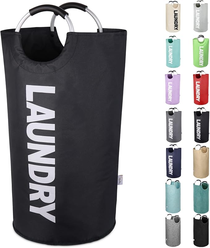Extra Laundry Basket Large Collapsible Clothes Hamper Bag by SweetMemo