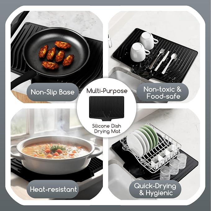 Large Premium Silicone Dish Drying Mat - Image 3