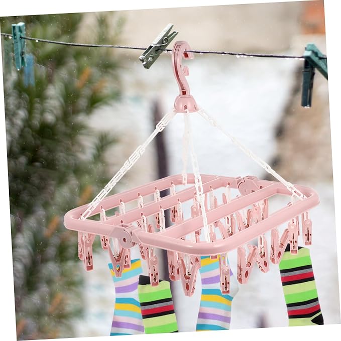 Foldable Plastic Clip Drying Rack - Image 5