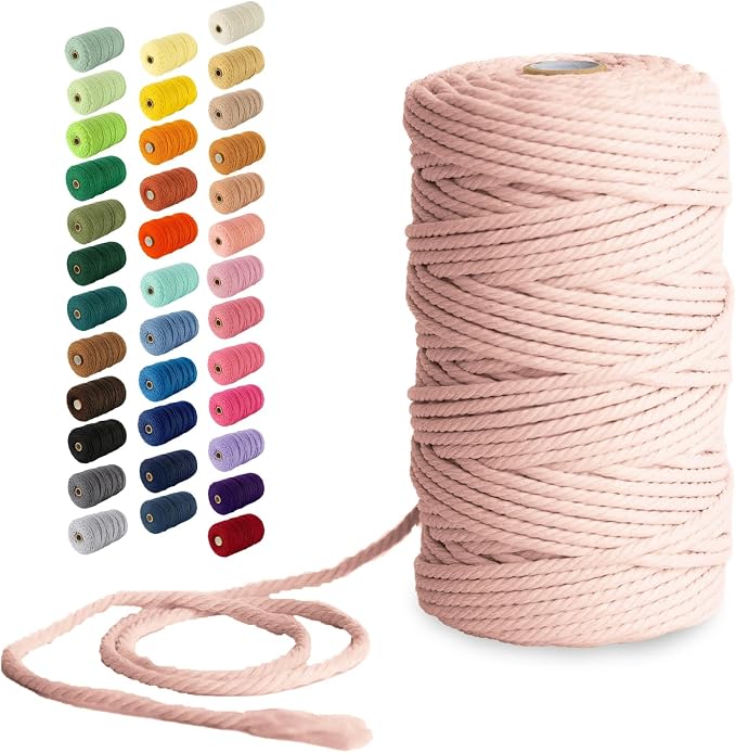 Nook Theory Macrame Cord - 4mm 109 Yards Cotton Rope by NookTheory