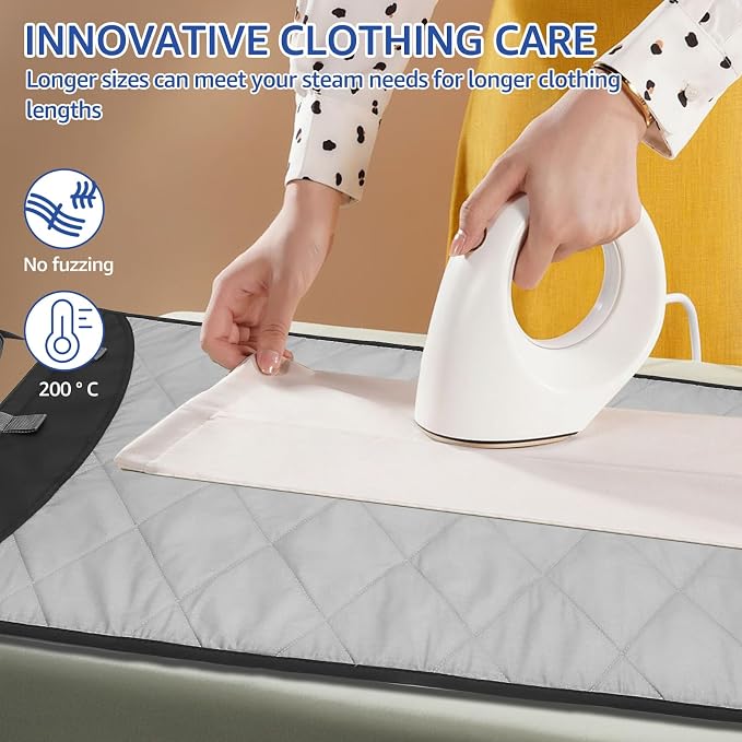 Over-The-Door Steamer Pad, Portable Vertical Ironing & Pressing Board, - Image 3
