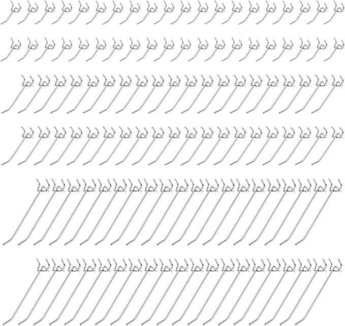 120pcs Pegboard Accessories Organizer Kit Peg Board Hooks Assortment - Image 8
