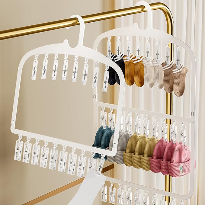 3. Foldable Laundry Hanger Multi-Functional Hooks - Image 7