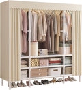 Portable Closet, Garment Rack, Heavy Duty Clothes Rack by WEALTHYHEART