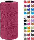 Braided Macrame Cord 1.5mm x 218yards Polypropylene Rope Polyester Rope Yarn by LEREATI