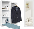 Wall Mounted Ironing Board Cabinet, Built in Foldable Ironing Board Closet by Facilehome