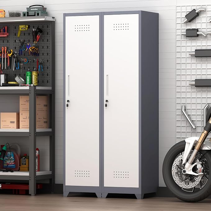 GREATMEET Slim Metal Utility Cleaning Storage Cabinet - Image 2