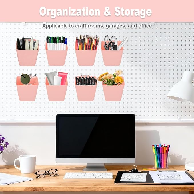 8 Pack Large Pegboard Bins - Image 6