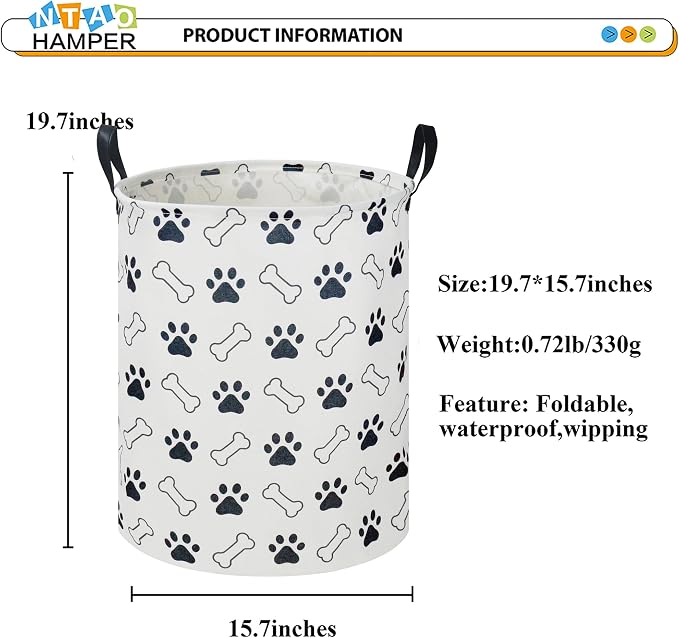 Kids Laundry Hamper, Laundry Basket, Baby Boy Nursery Hamper, Waterproof - Image 6