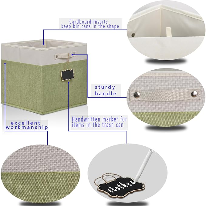 15x13x13 inch cube storage bin, Collapsible Fabric Storage Cubes - Image 5