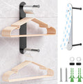 Hanger Holder for Laundry Room, Wall Mounted Clothes Hanger Organizer Stacker by WAYASI