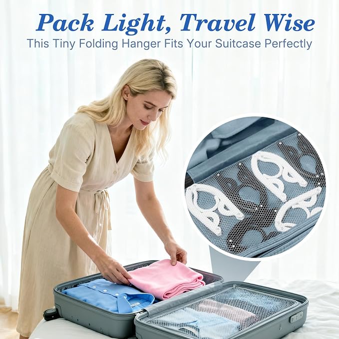 HOUSE DAY Travel Hangers, Portable Folding Hangers - Image 4