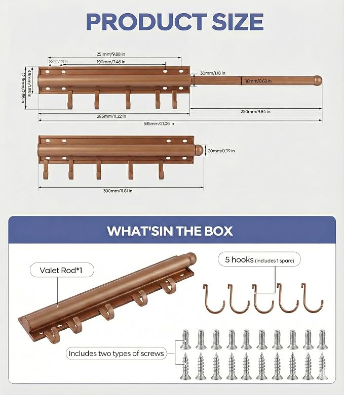 Valet Rod for Closet Pull Out - Image 6