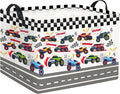 HIYAGON Rectangular Kids Basket Baby Girl Basket Fabric Storage Bin Organizer by HIYAGON