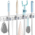 White Mop Broom Holder Wall Mount by OUTNILI