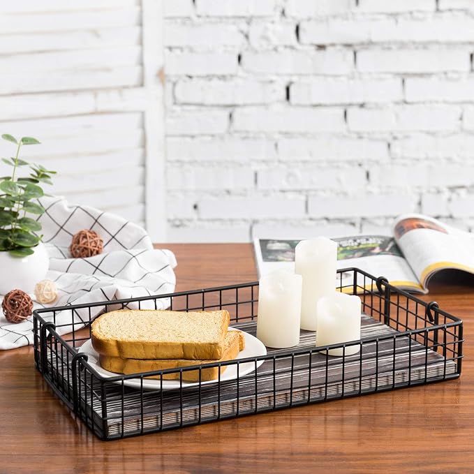 MyGift 16 and 14 Inch Large Nesting Countertop Storage Baskets - Image 4