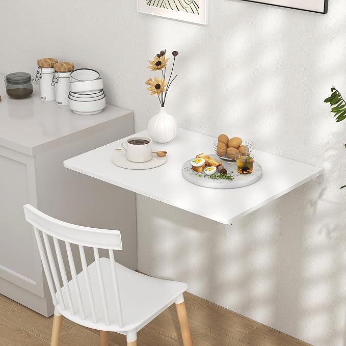 Wall Mounted Folding Table, 31.5" x 23.5" Floating Desk - Image 4