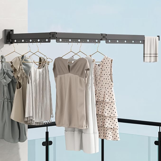 Clothes Drying Rack, Laundry Drying Rack Wall Mount - Image 2