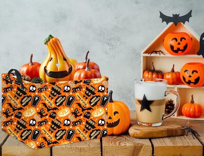 HIYAGON Rectangular Halloween Basket - Image 2
