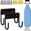 2 Pack Ironing Board Wall Mount Ironing Board Hanger Wall Mount by RIUOTA