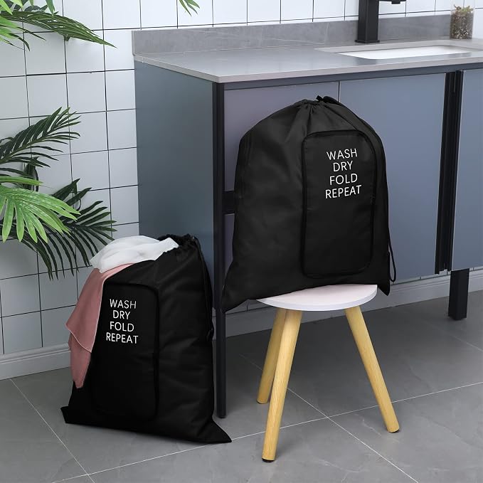 2 Pcs Travel Laundry Bag Washable Dirty Clothes Bag - Image 5