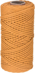 Rebower Macrame Cord 4mm x 109 Yard, Natural Cotton Macrame Rope Twisted by Rebower