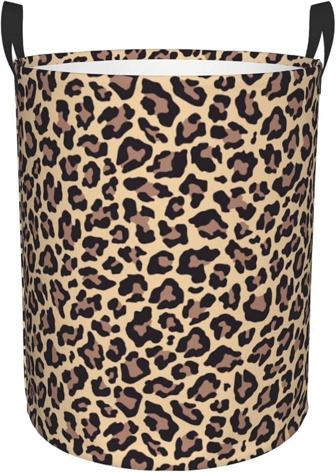 Leopard Print Animal Cheetah Laundry Hamper Bag - Image 9