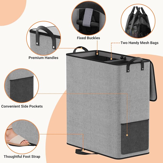 Large Double Laundry Hamper - Image 3
