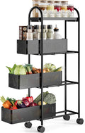 KINGRACK 4-Tier Slim Storage Cart by KINGRACK