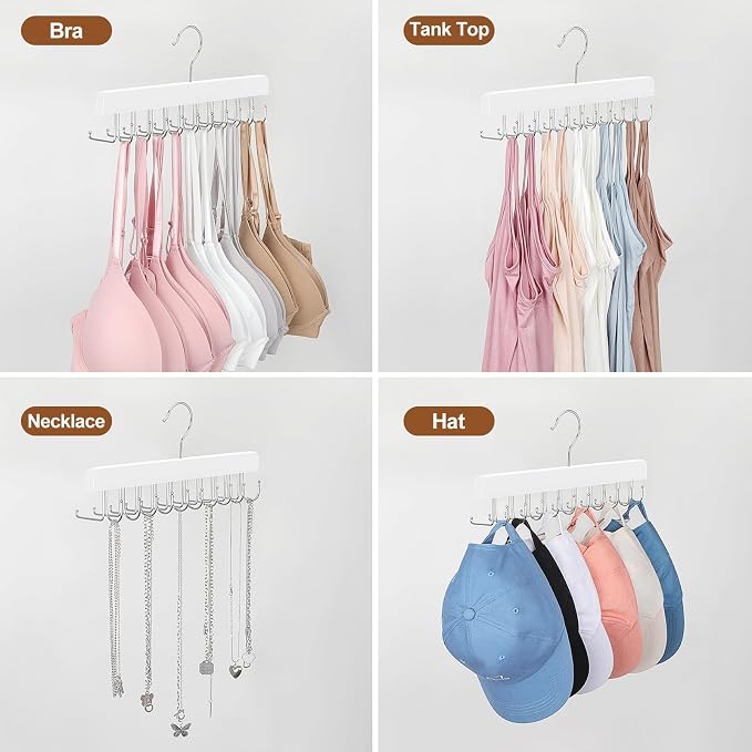 TOPIA HANGER 2 Pack 2 in 1 Belt Tie Hanger - Image 6