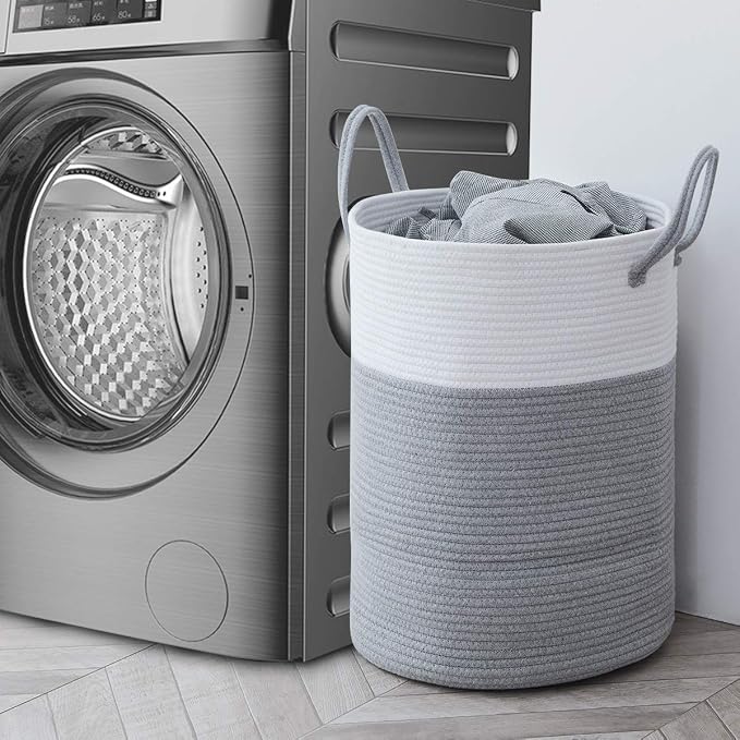 Cotton Rope Laundry Hamper by YOUDENOVA, 58L - Image 3