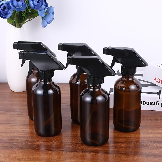 4pcs 250ml Brown Glass Spray Bottles - Image 8