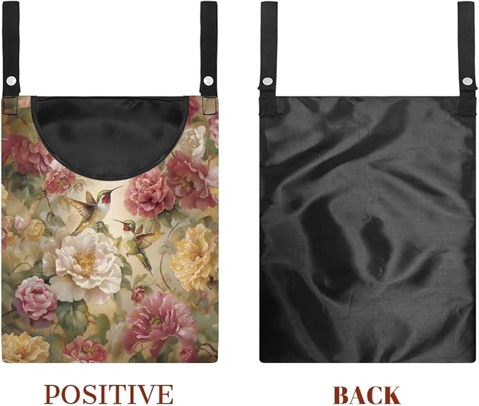 Clothes Pin Hanging Bag with Large Opening, Lightweight Hanging Laundry Bag - Image 7