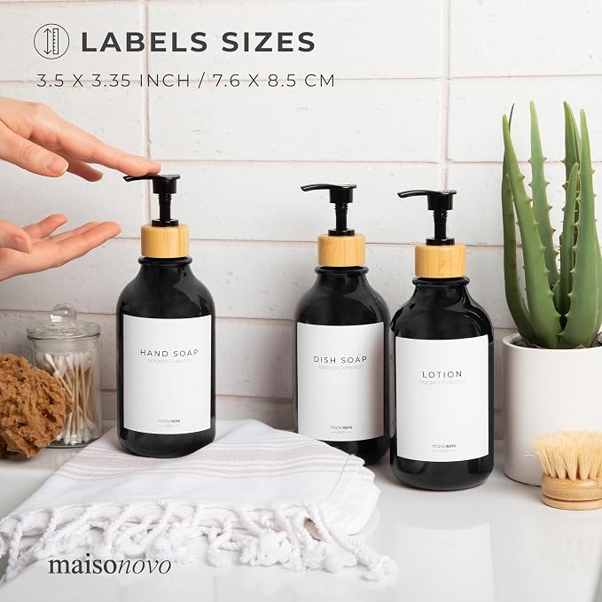 MaisoNovo Waterproof Labels for Bottles Modern Design - Image 7