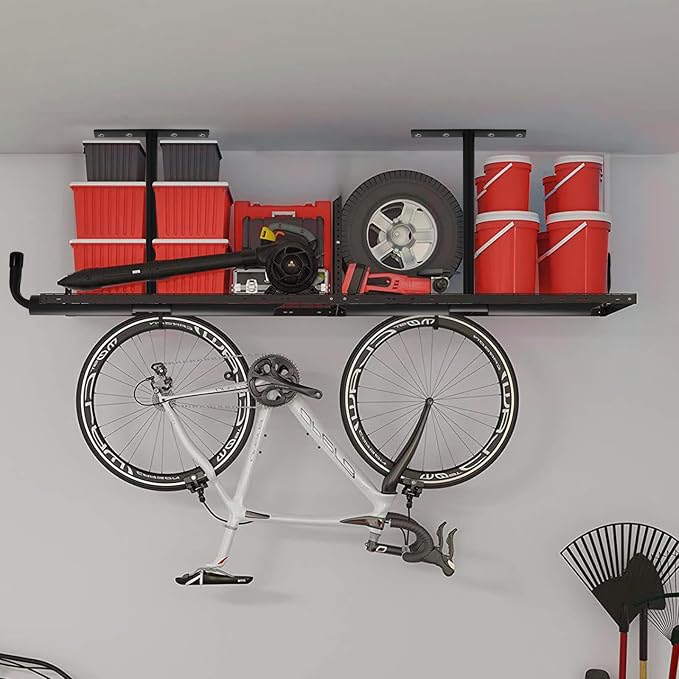 4 Pack Overhead Garage Storage Hooks, 16.5" Heavy Duty Ceiling Mount Hangers - Image 6