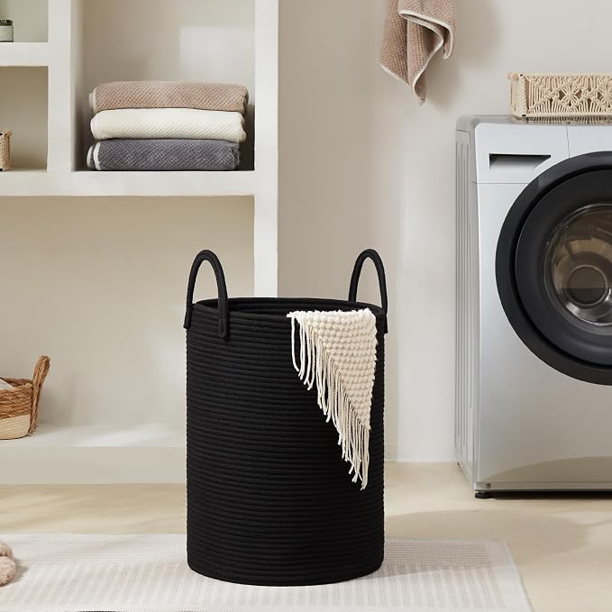 Cotton Rope Laundry Hamper by YOUDENOVA, 72L - Image 6