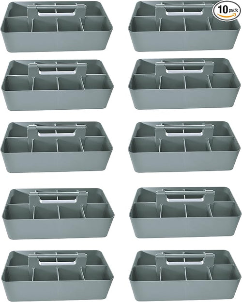 -Bulk Large Portable Caddy DIY Dividers, 8 Compartments, School Office by EnjoyOrganizer